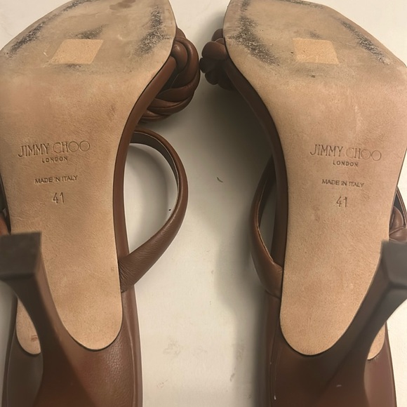 Jimmy Choo Diosa 90 Leather Sandal - Picture 7 of 7